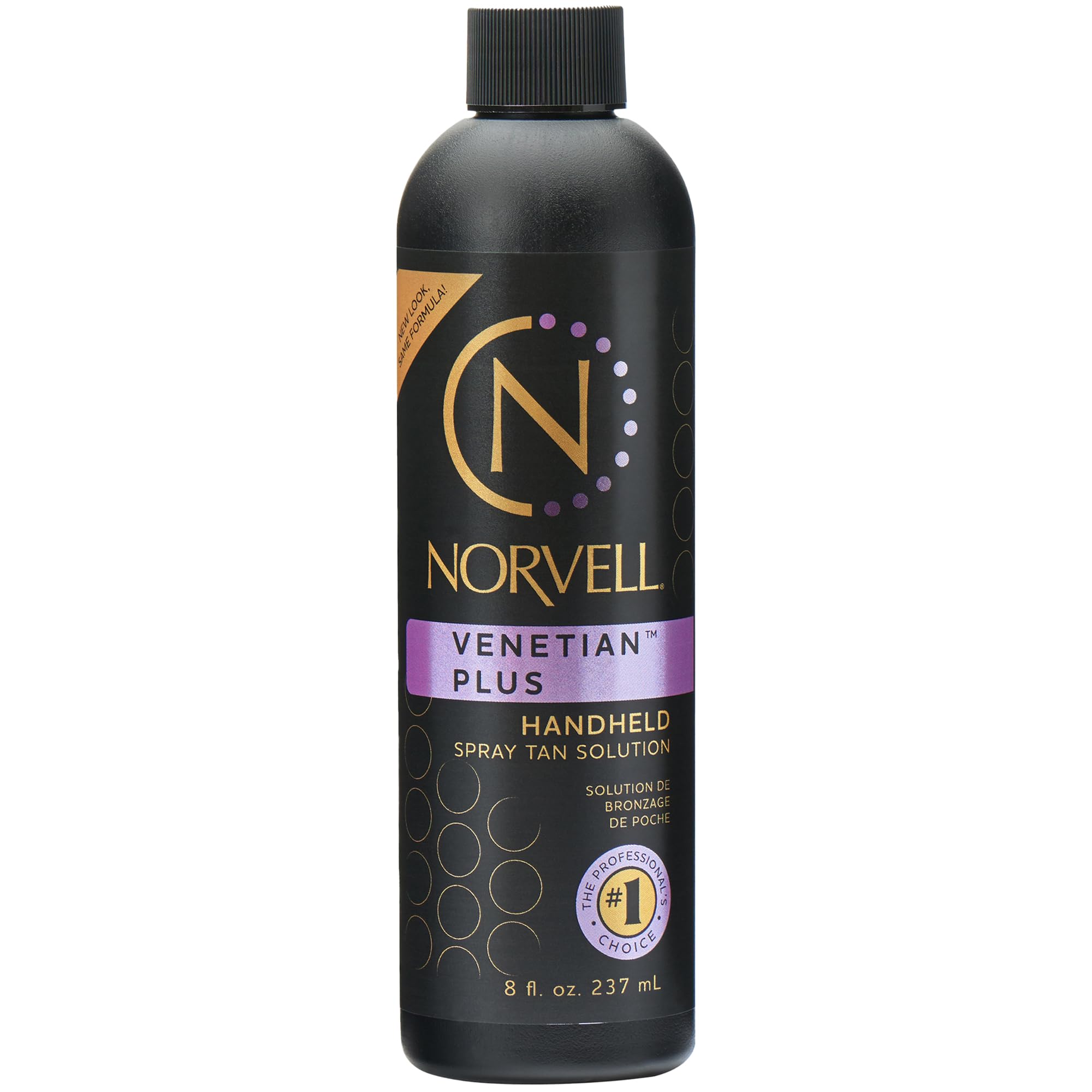 Norvell Venetian Plus – bouteille spray tan, bronzage profond et uniforme durable.