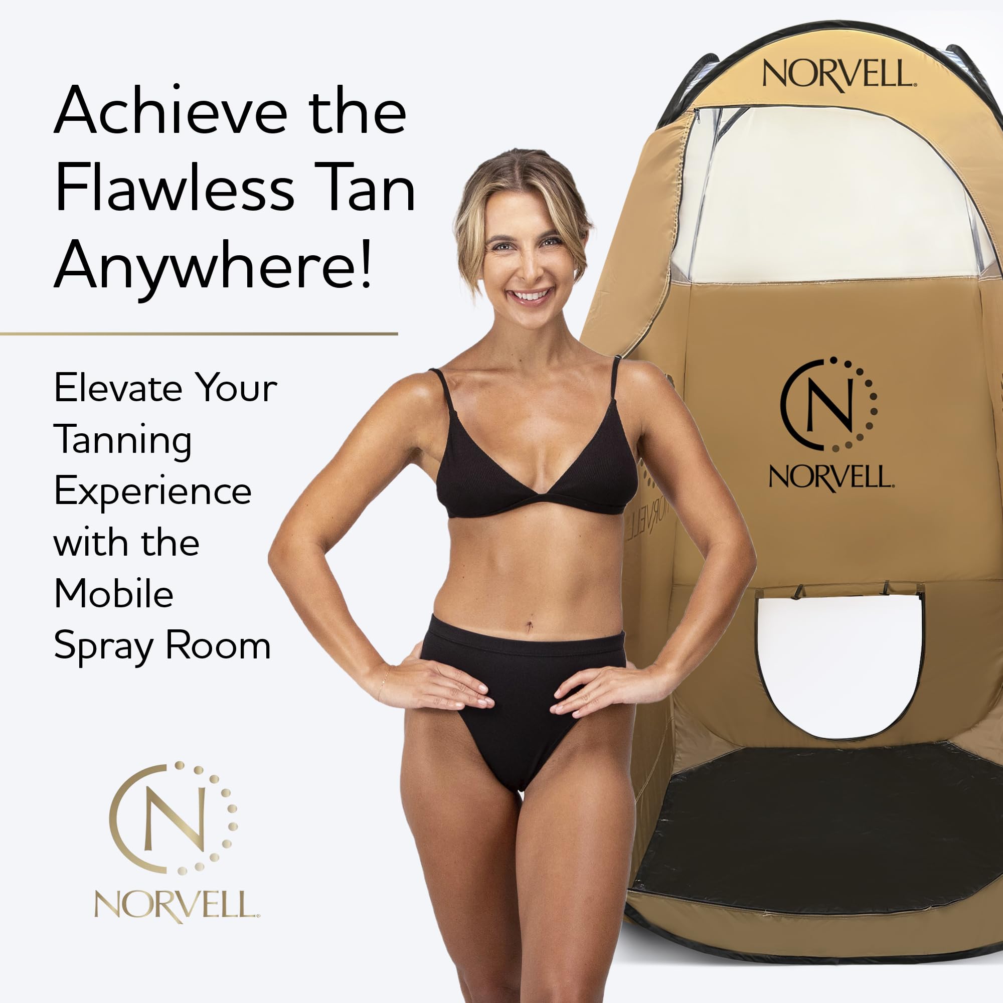 Norvell XL tente bronzage, chambre privée d’habillage avec zip