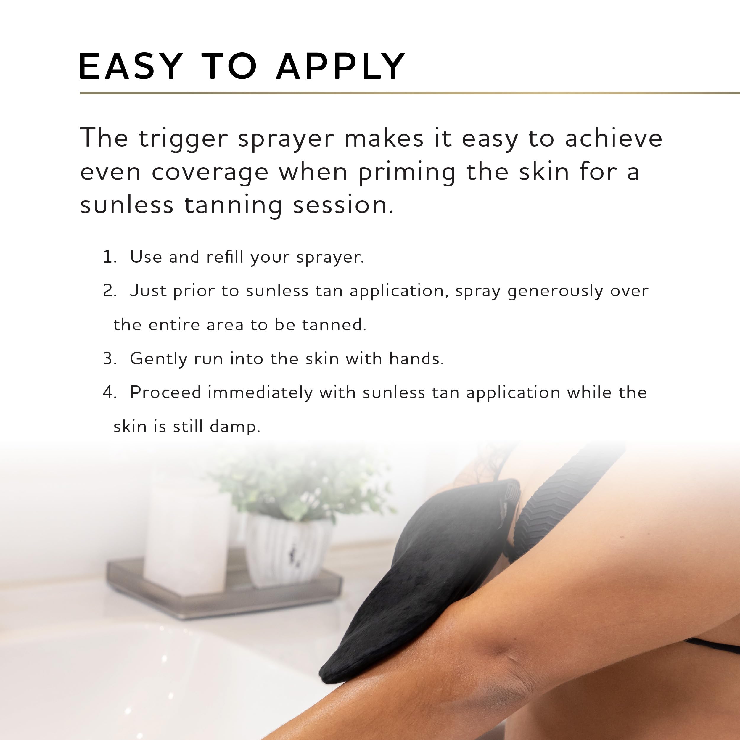 Senteur Oxygen offrant une expérience spa lors de l’application.
