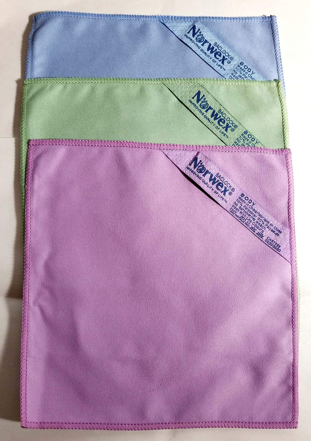 Lingettes Norwex démaquillage suede pack de 3 pour peau sensible et contradictions du maquillage