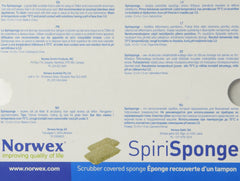 Éponge Spirisponge Norwex, lot de 2, idéal pour surfaces variées en cuisine.