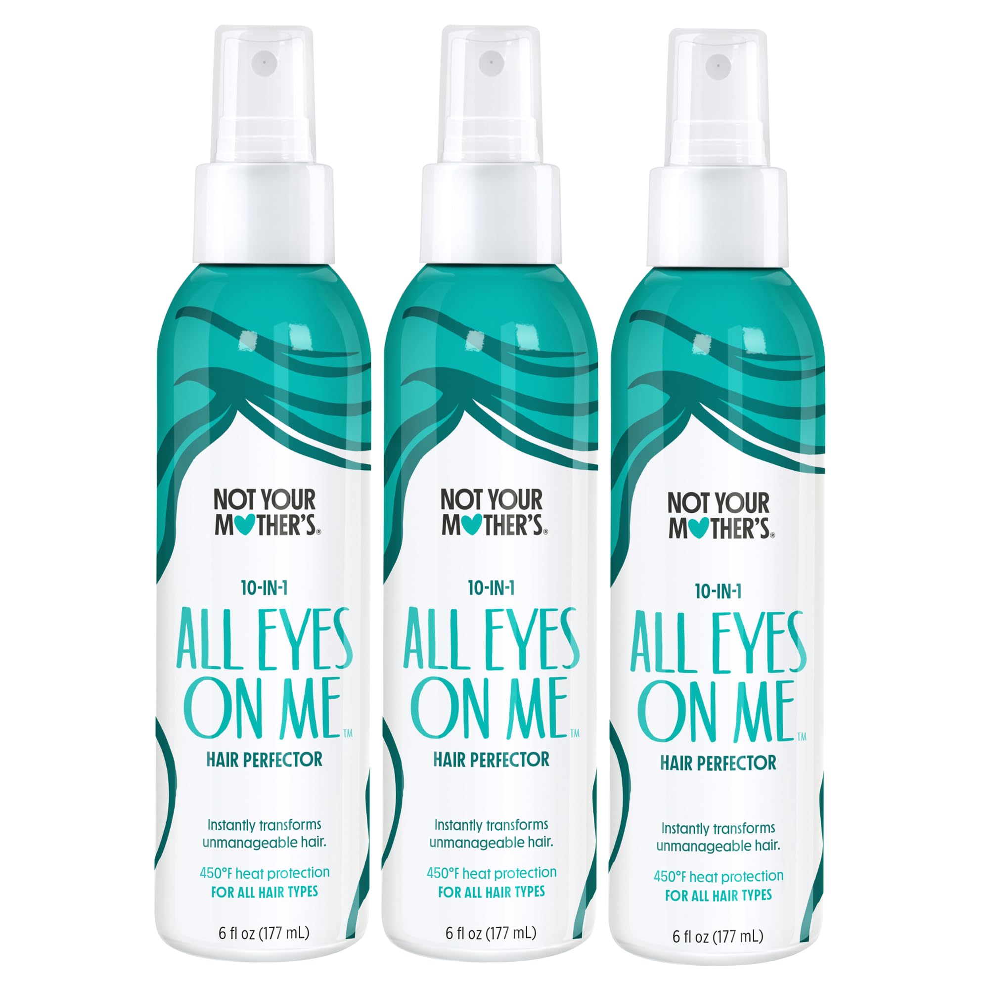 Not Your Mother's All Eyes On Me, bouteille 10-en-1, protège la chaleur lors du coiffage