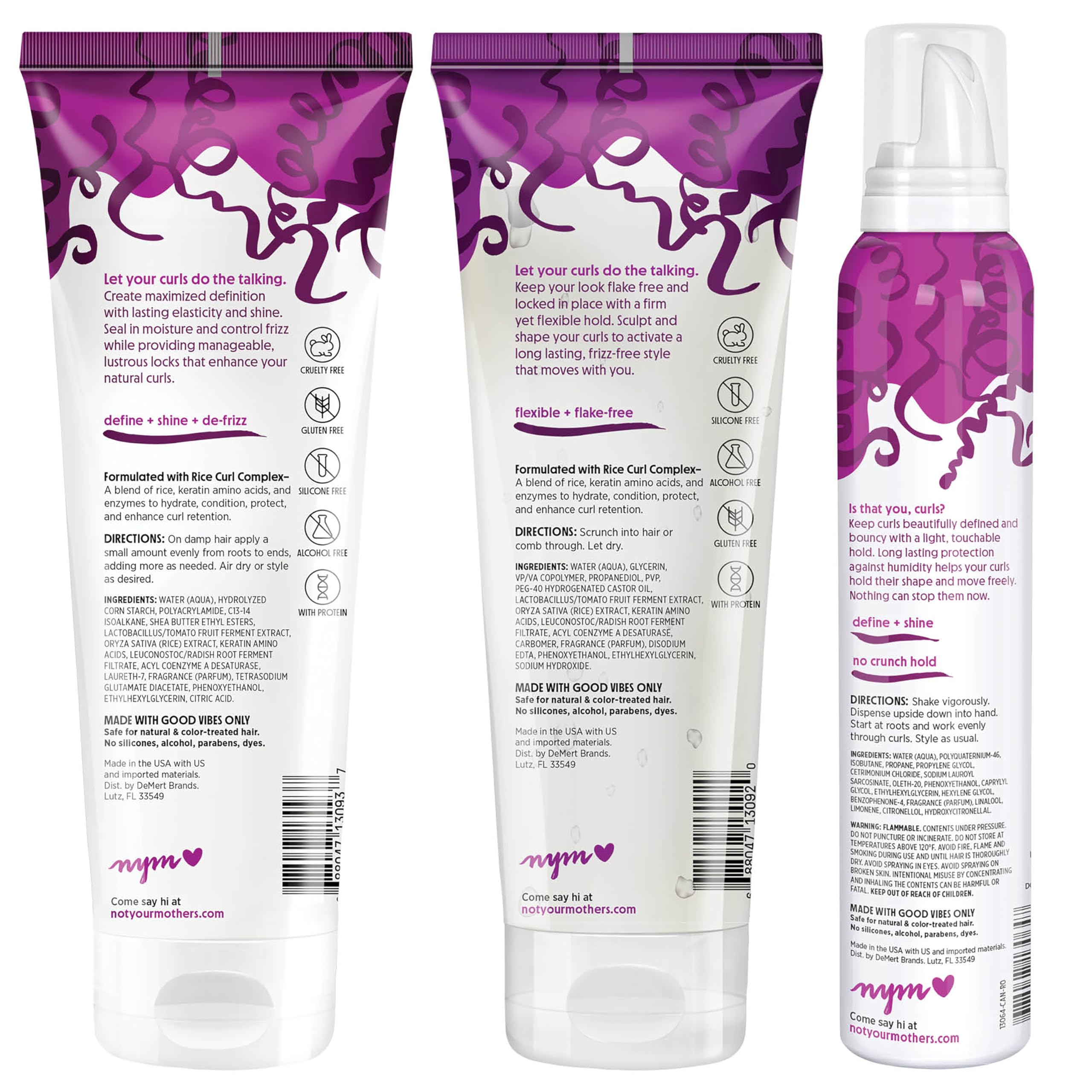 Not Your Mother's Application Crème Boucles Avant Coiffage, préparer les boucles pour le style.