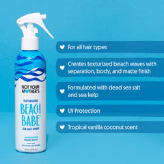 Not Your Mother's Beach Babe Sea Salt Spray bouteilles 237 ml pour cheveux décoiffés.