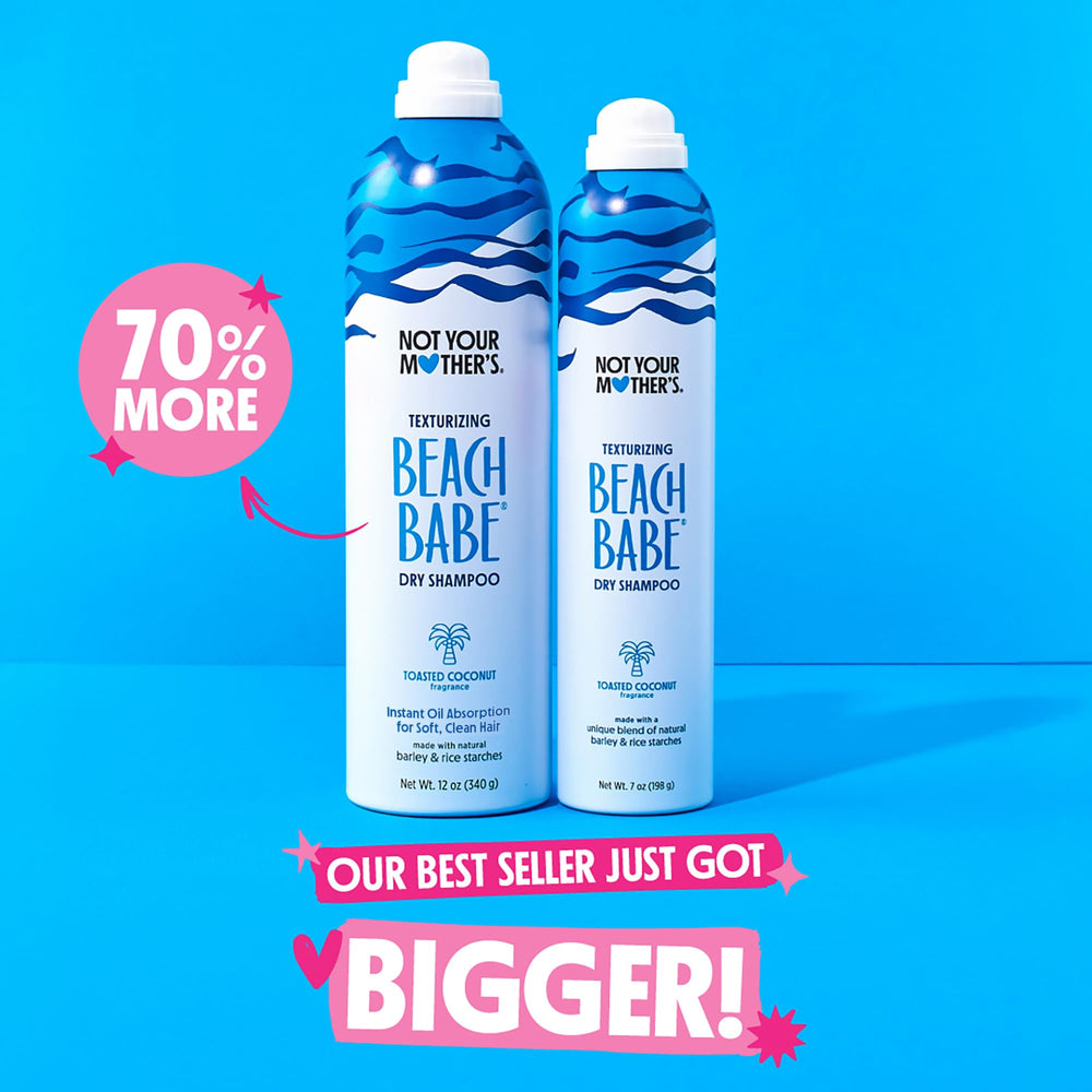 Produit végane et non testé sur les animaux pour Not Your Mother's Beach Babe.