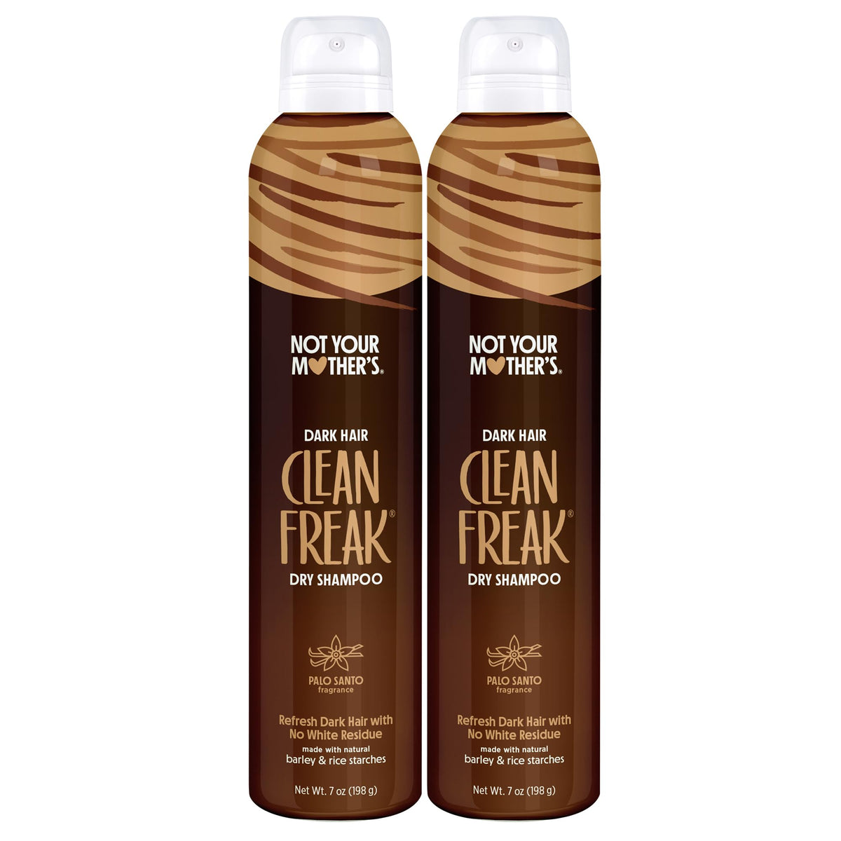 Not Your Mother's Clean Freak Dark Hair Dry Shampoo bottle spray for instant oil absorption.