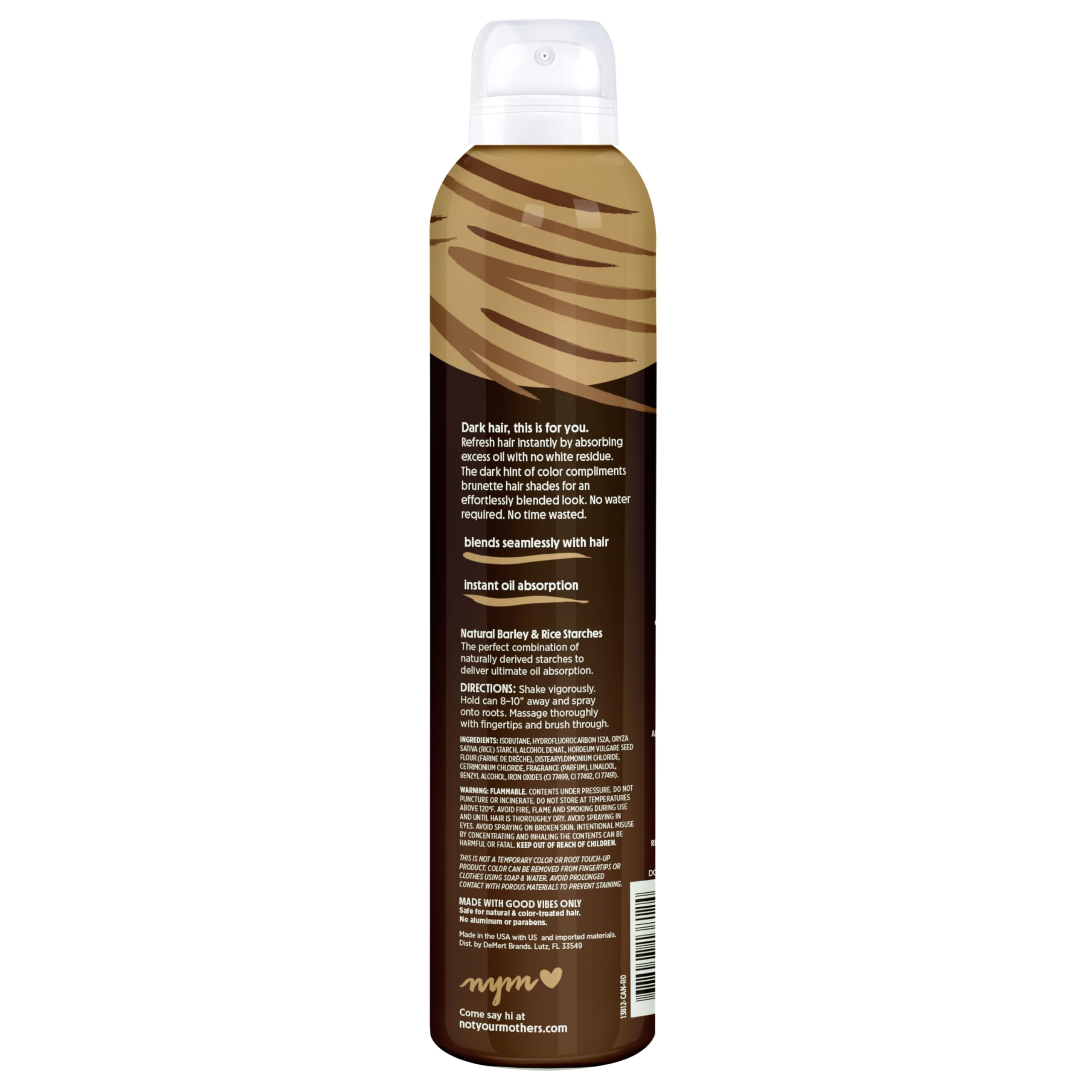 Not Your Mother's Clean Freak Dark Hair Dry Shampoo two-pack offers convenient value.