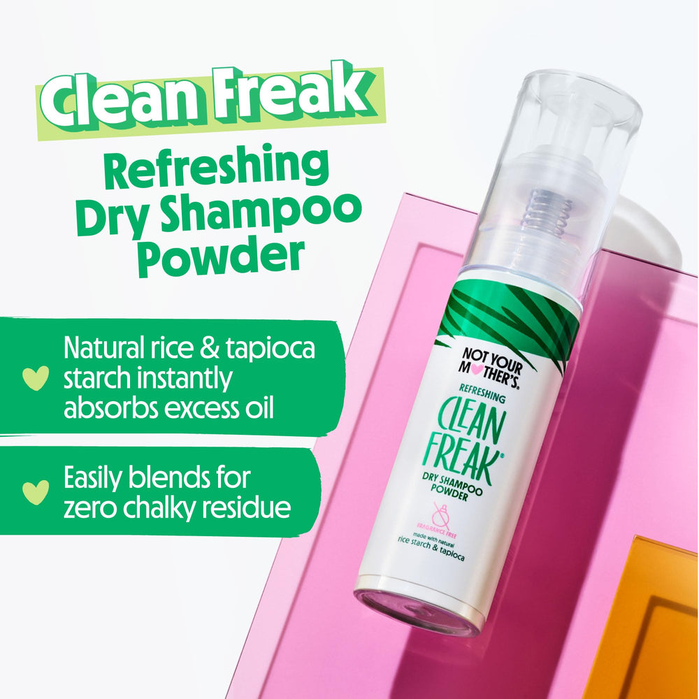Not Your Mother's Clean Freak unscented dry shampoo after-use refreshed hair