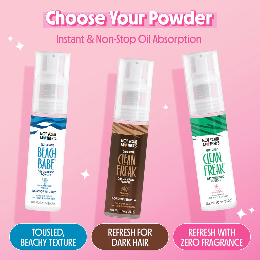 Not Your Mother's Clean Freak unscented dry shampoo suitable for all hair types