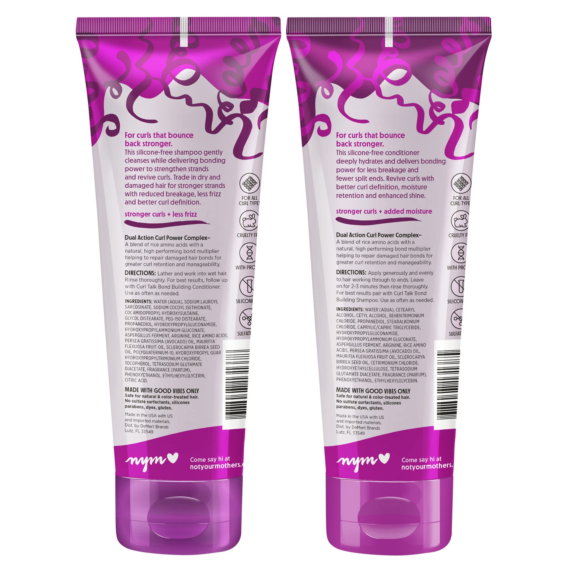 Not Your Mother's Curl Talk Bond Building Shampoo works well in longer curl routines.