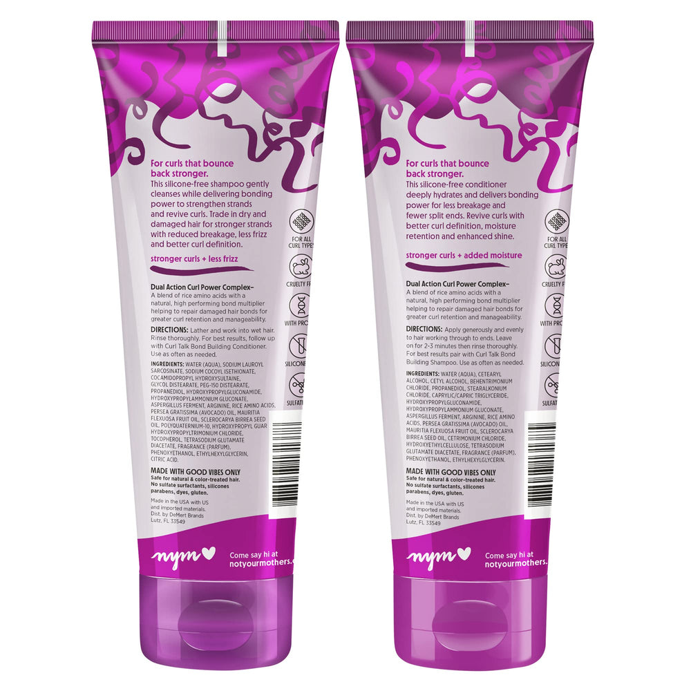 Not Your Mother's Curl Talk Bond Building Shampoo works well in longer curl routines.