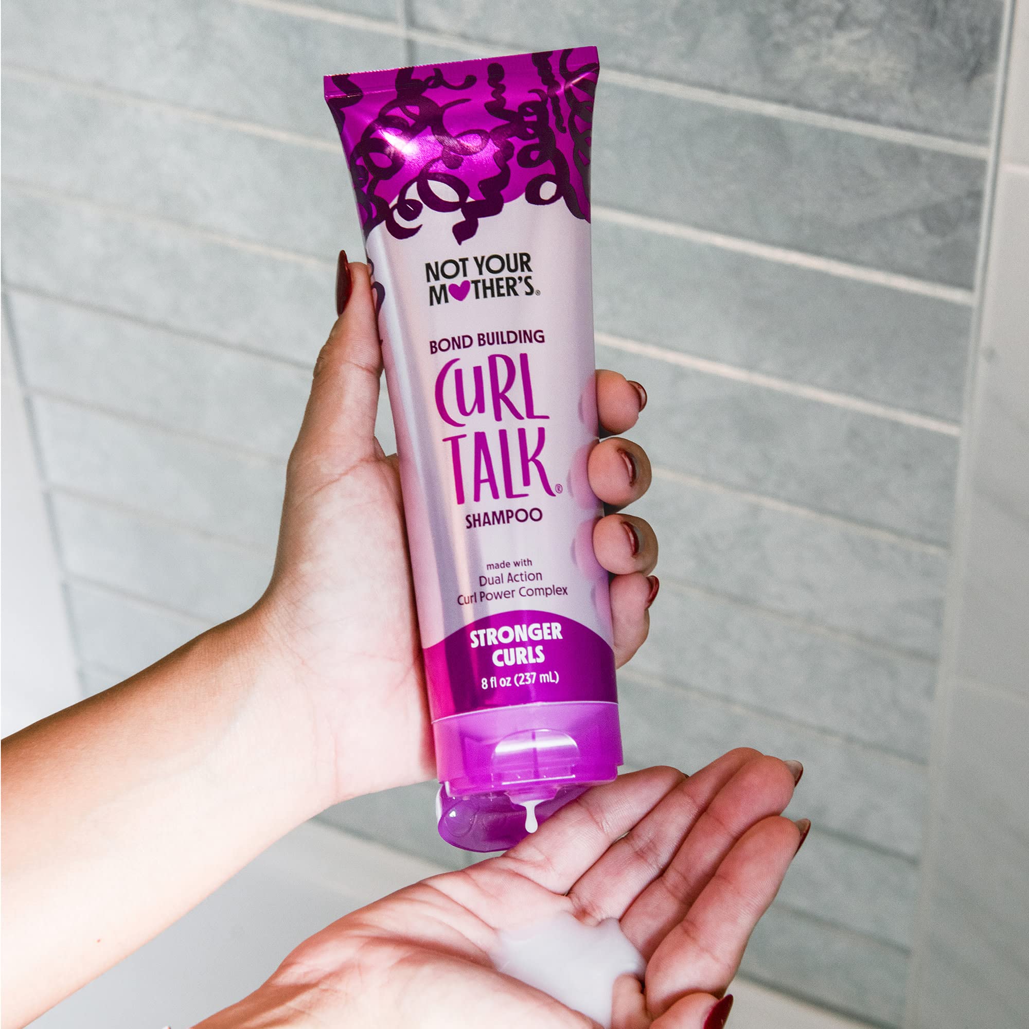 Not Your Mother's Curl Talk Bond Building Shampoo creates a rich lather for defined curls.