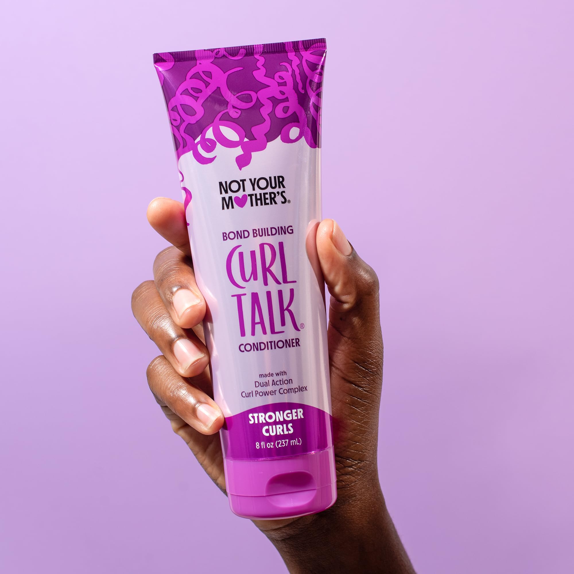 Not Your Mother's Curl Talk Bond Building Shampoo packaging highlights a sulfate- and silicone-free formula.