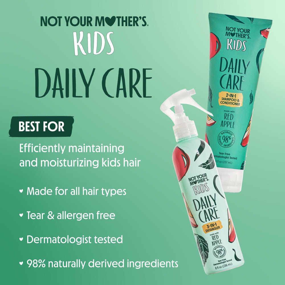 Not Your Mother's Kids Daily Care 3-en-1, pulvérisateur détangeur, cheveux plus faciles à démêler.