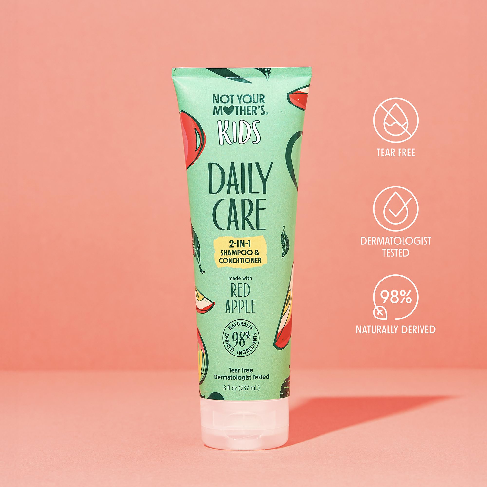 Not Your Mother's Kids Daily Care 98% d’ingrédients naturels, flacon pratique et sûr.