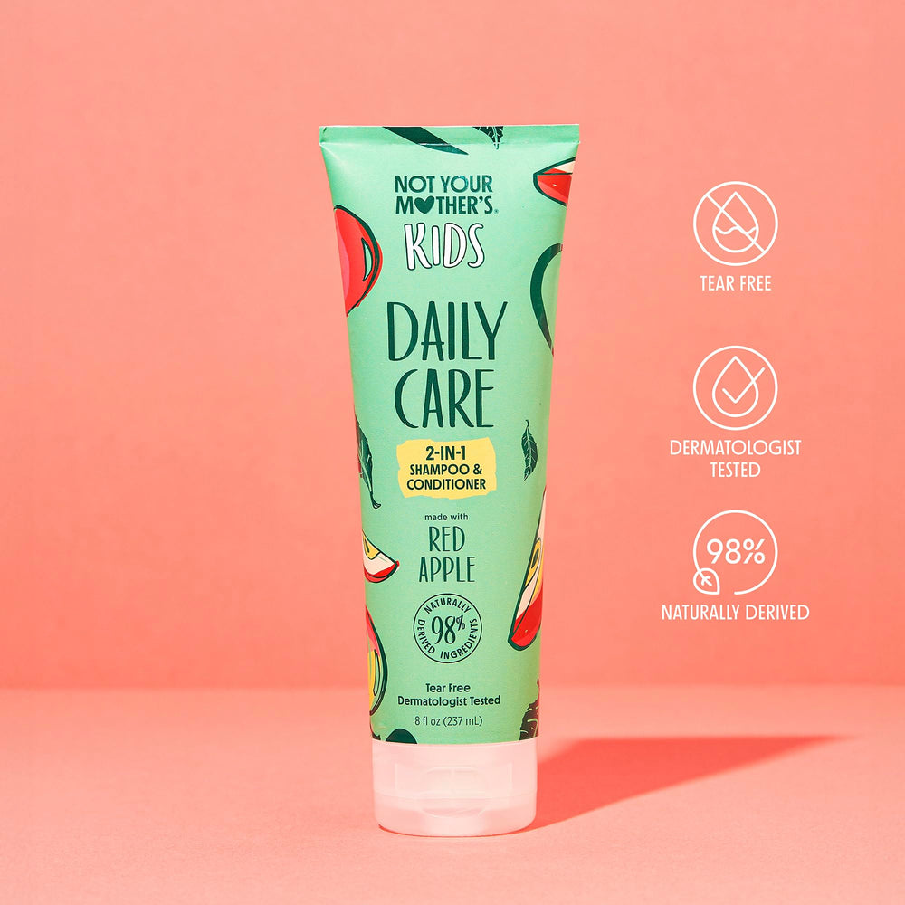 Not Your Mother's Kids Daily Care 98% d’ingrédients naturels, flacon pratique et sûr.