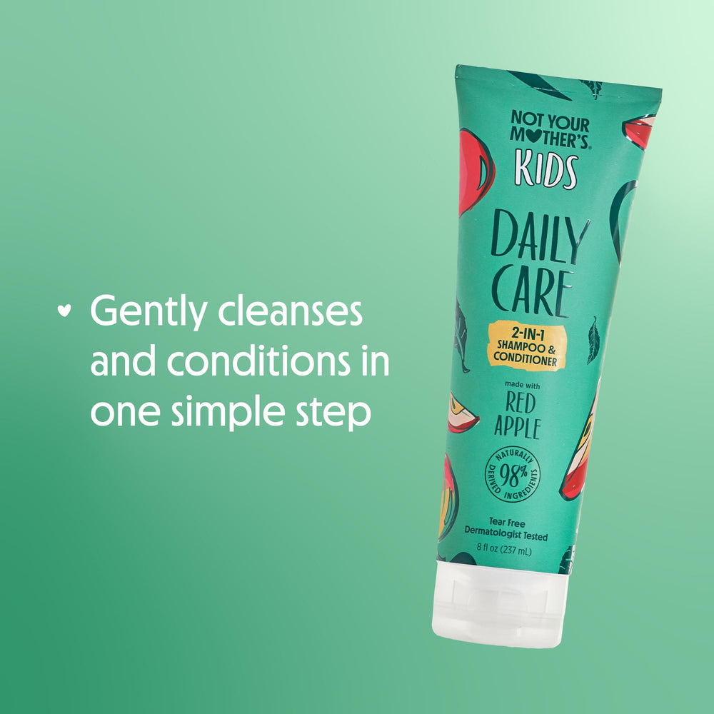 Not Your Mother's Kids Daily Care parfum-pomme-zeste, bouteille parfumée pour le soin des cheveux.