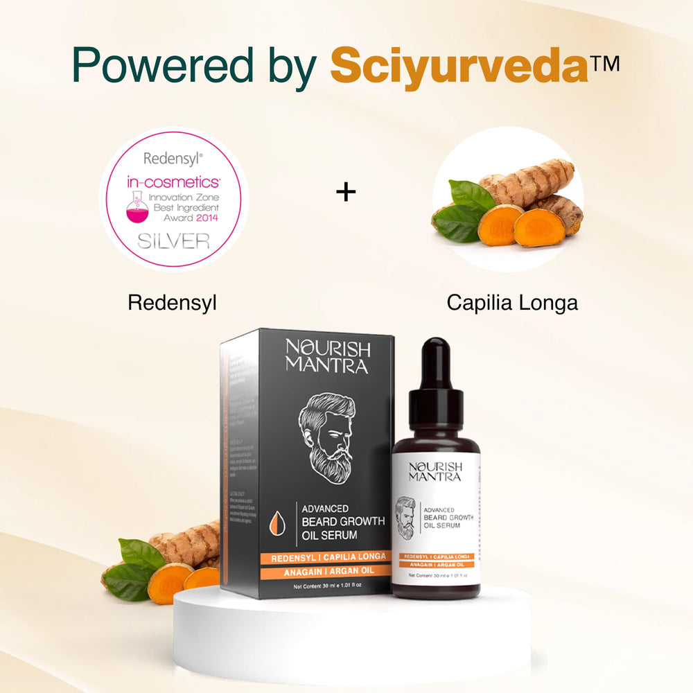 NOURISH MANTRA huile-barbe-applicateur-pipette: application précise et douce.