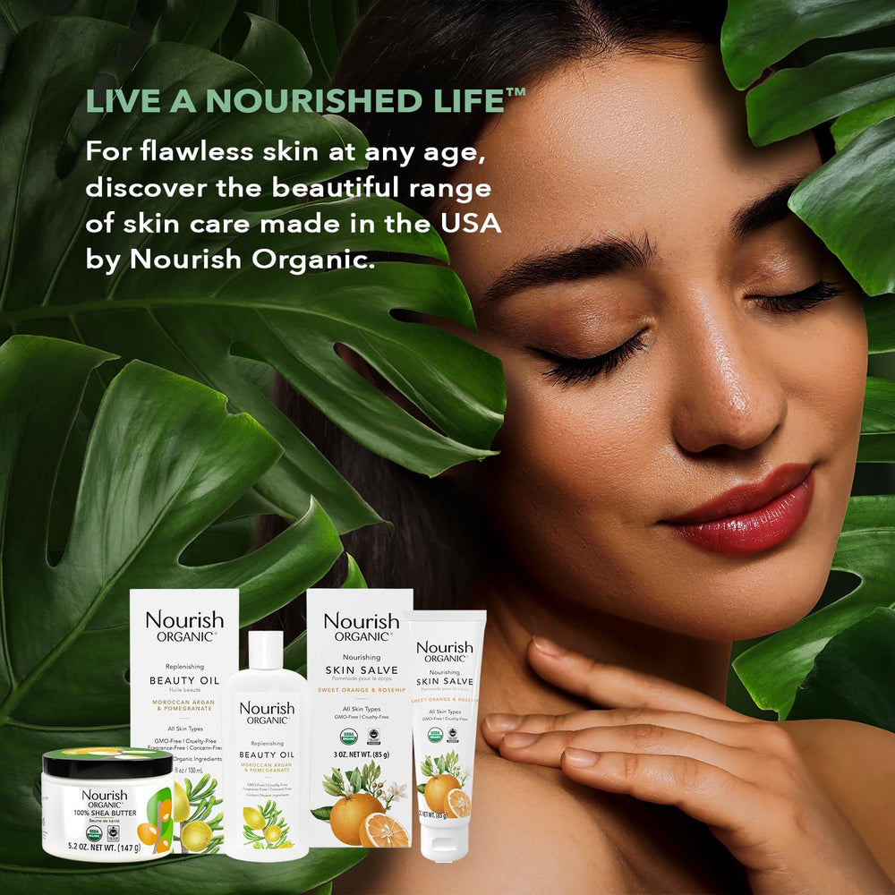 Nourish Organic Scene-de-vie-soin-nourrissant, rituel quotidien simple.