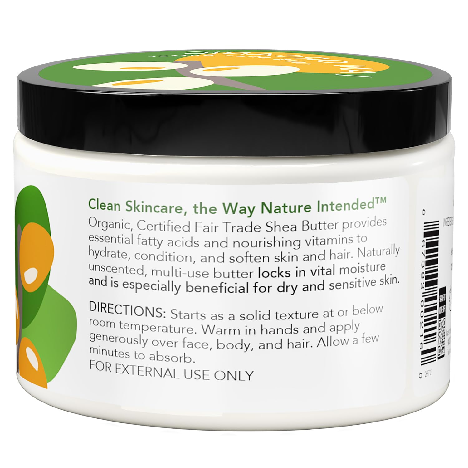 Nourish Organic Texture-creme-karite, sensation satinée pour peau et cheveux.