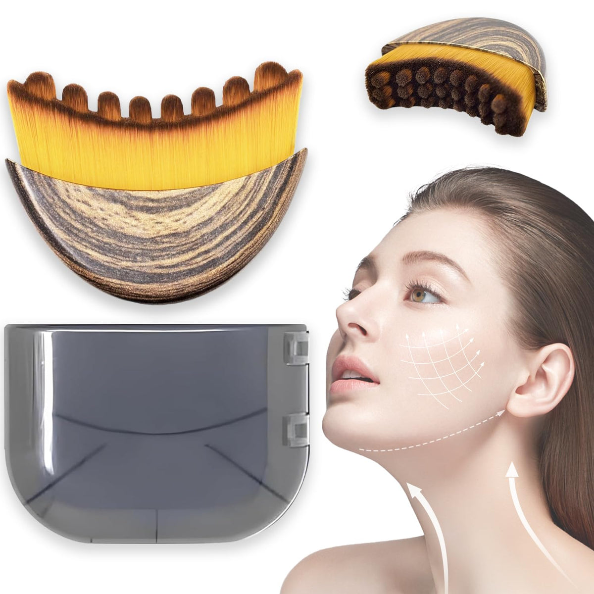 Nouvelle brosse lymphatique contour visage pour un contour plus défini et peau éclatante.