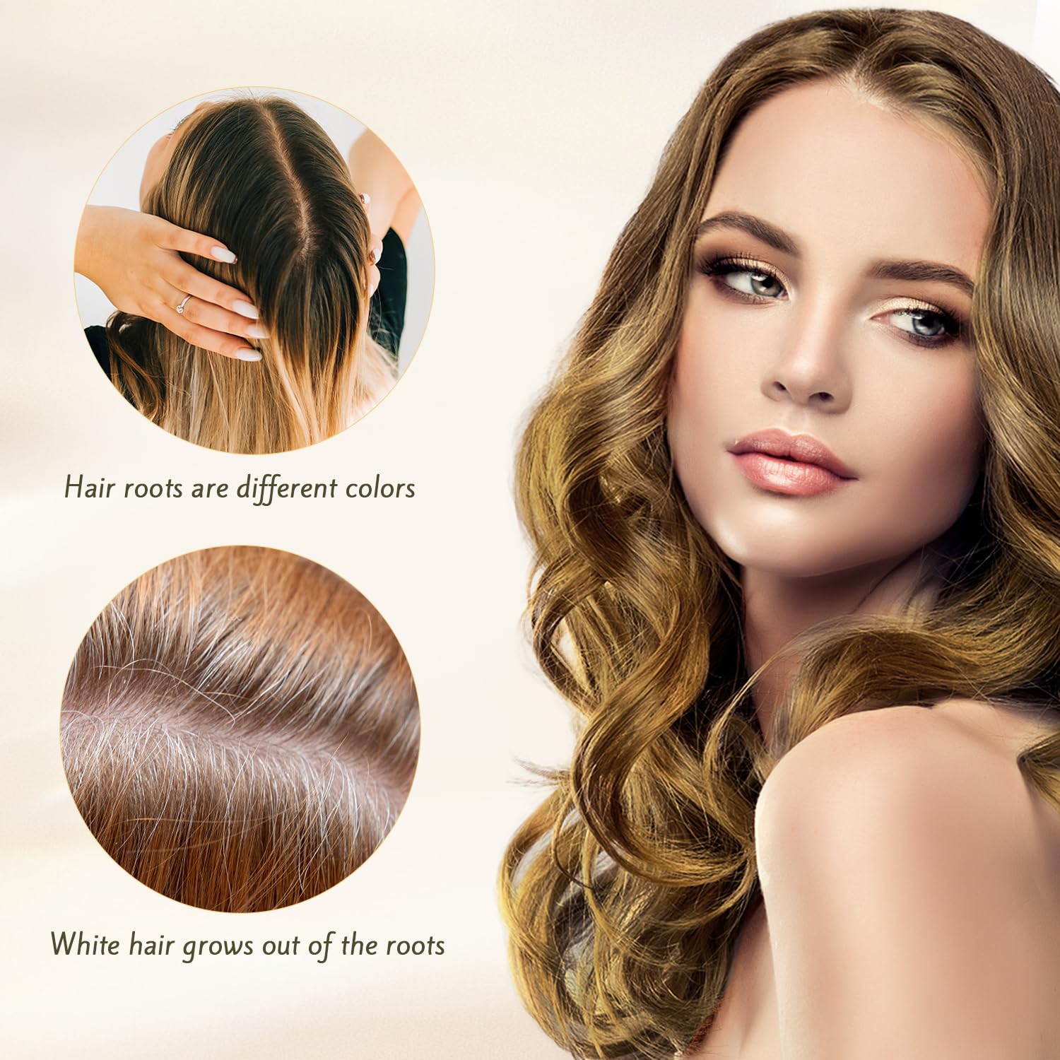 Couleur brun foncé uniforme avec Nova Hair colorant sur cheveux.