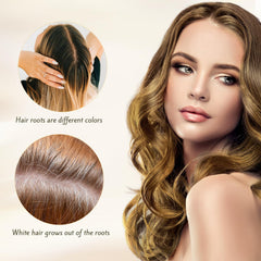 Couleur brun foncé uniforme avec Nova Hair colorant sur cheveux.