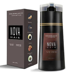 Nova Hair colorant cheveux, flacon 200 ml, application facile pour couvrir les gris.