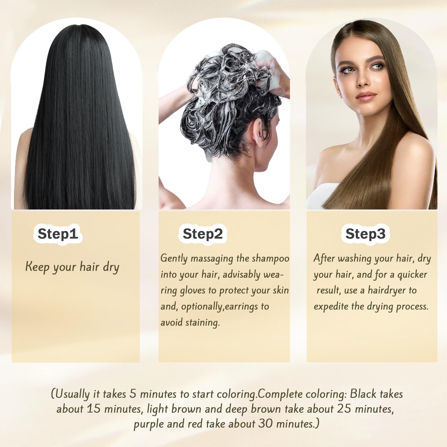 Test cutané recommandé avant première utilisation avec Nova Hair colorant.