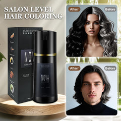 Nova Shampoo application mains gants illustre l usage sûr et propre à domicile, facile.