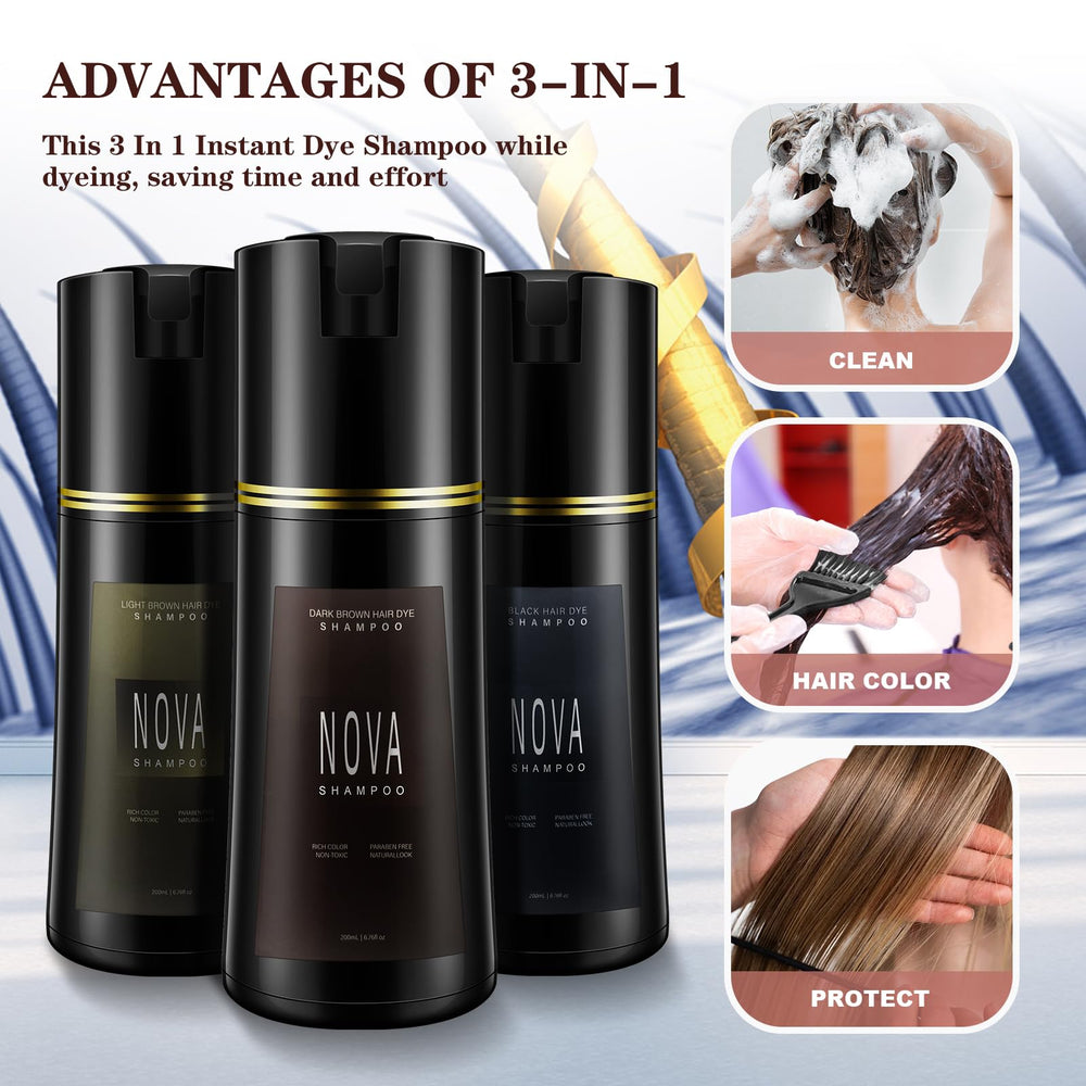 Nova Shampoo utilisation à la maison, pratique et rapide.