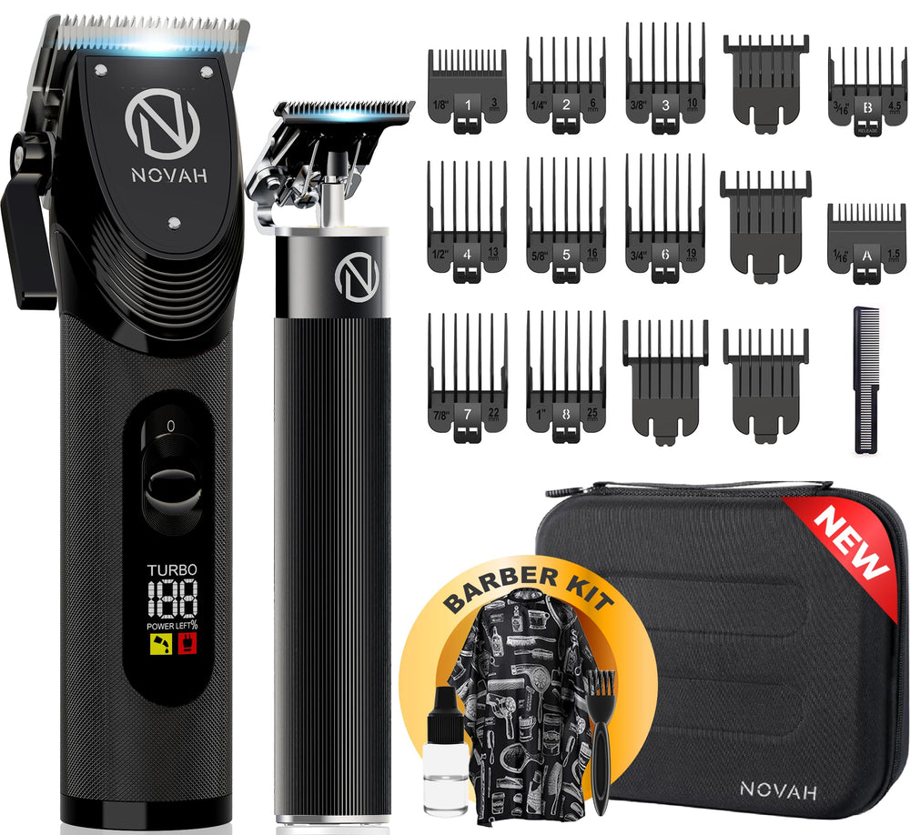 Cape professionnelle NOVAH Grooming pour des séances propres et confortables.