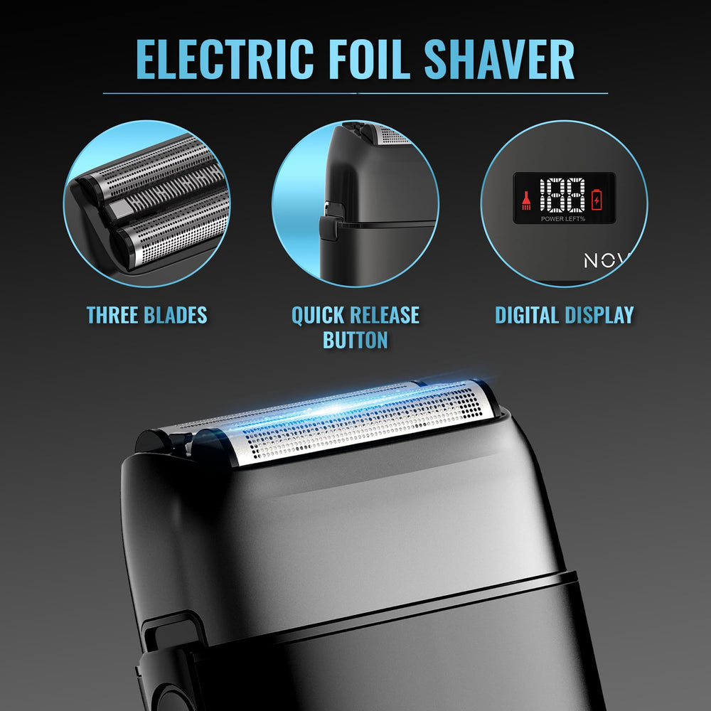NOVAH Grooming levier taper cliquable pour dégradés rapides et précis.