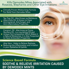 NOVEHA Lingettes Yeux, texture douce nettoyant délicatement paupières et cils.