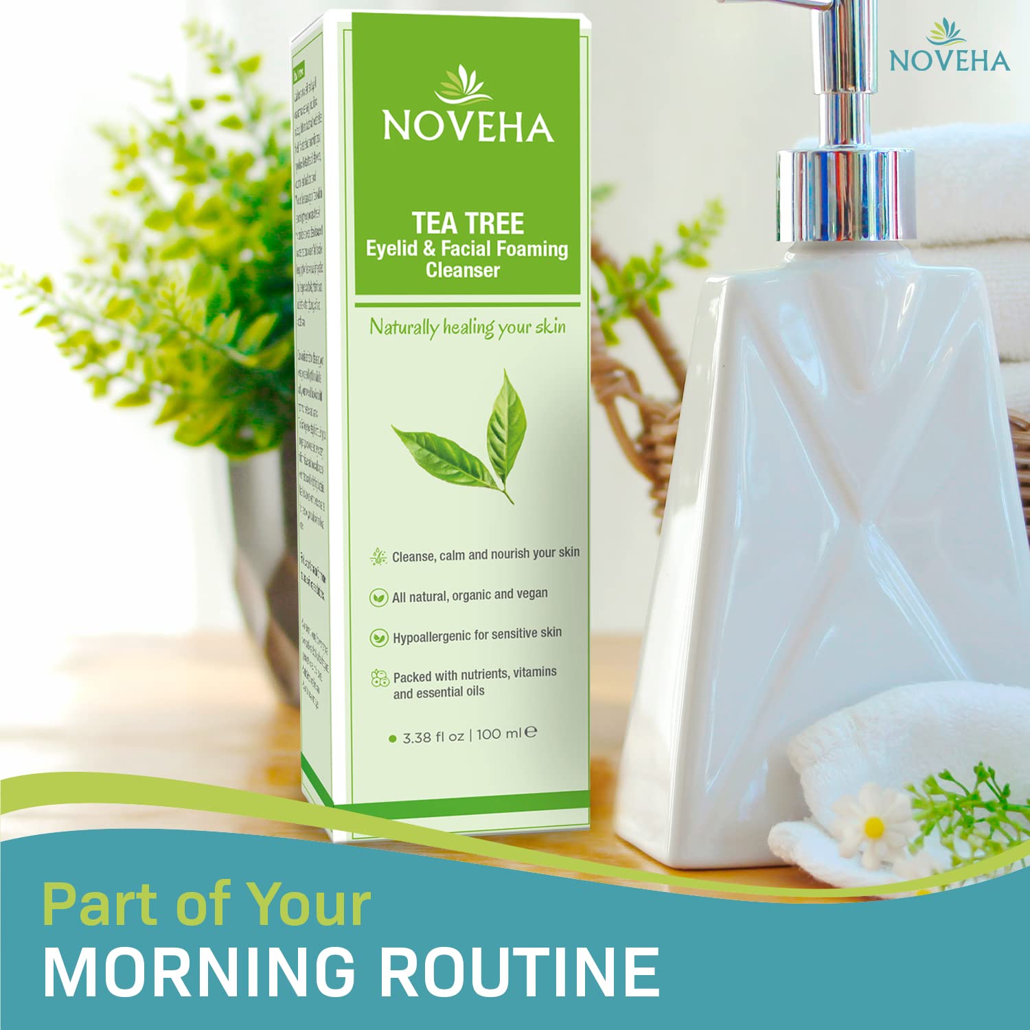 NOVEHA vitamine E et B5, soutien hydratation et élasticité.