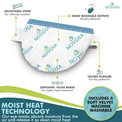 NOVEHA masque-yeux avec sangle réglable pour ajustement confortable.