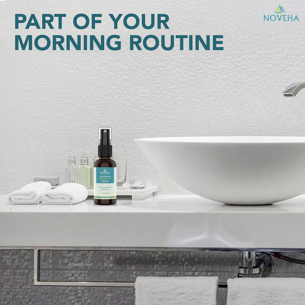 NOVEHA sensibilité peau compatible avec une routine sans alcool.