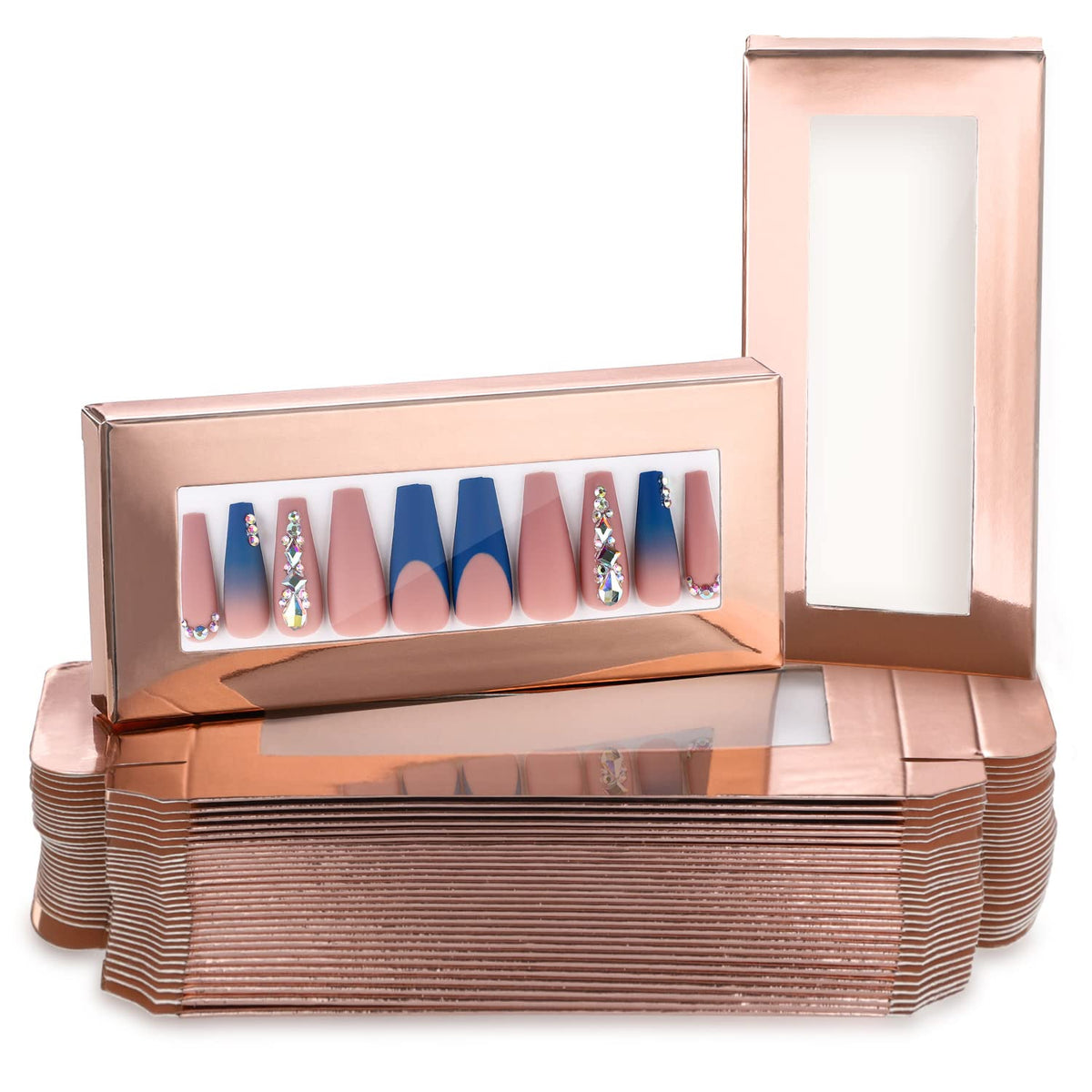 Boîte Noverlife rose doré avec tirage pour ongles