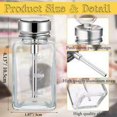 Distributeur Noverlife en verre rectangulaire pratique pour le rangement.