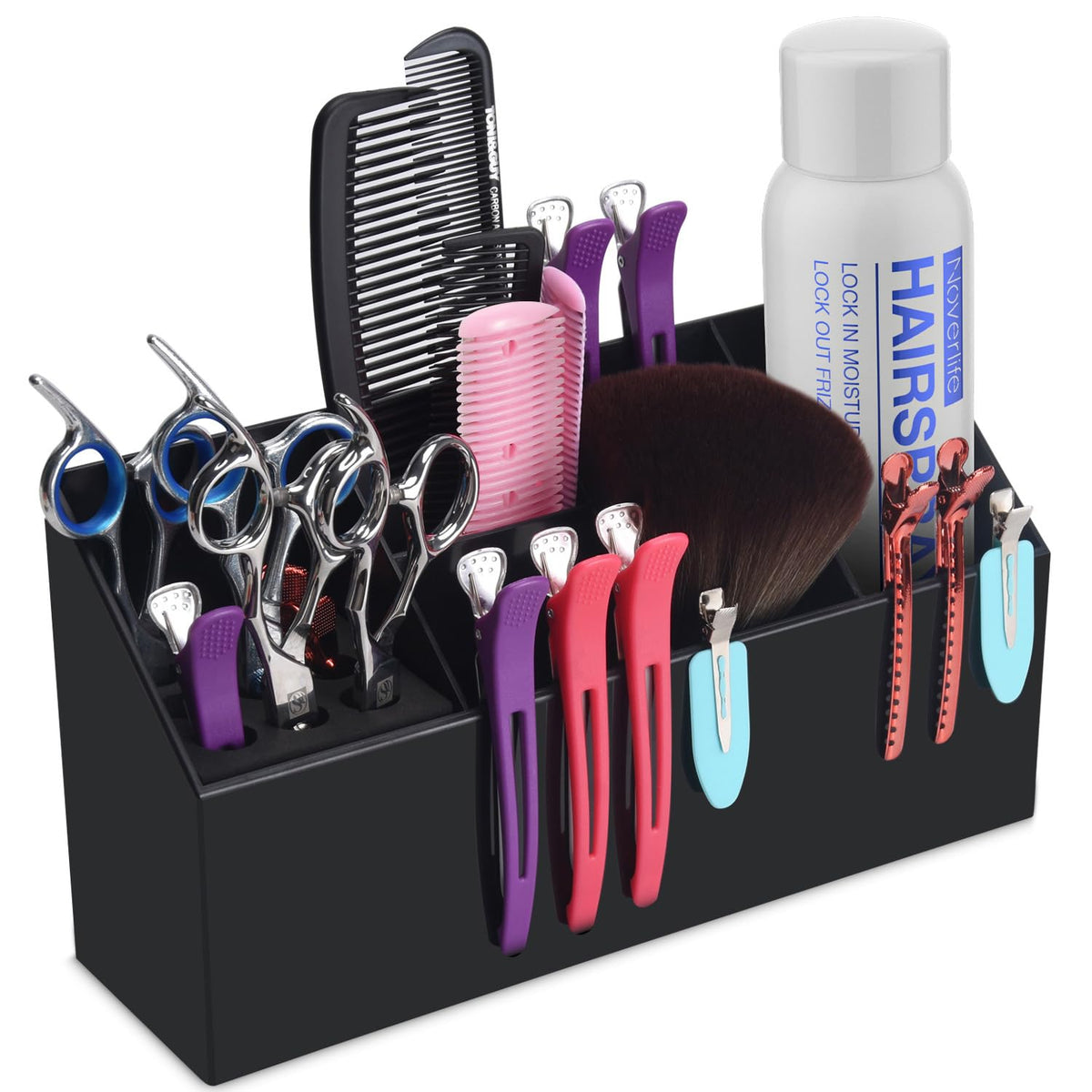 Noverlife ciseaux grand rangement noir pour salon bien organisé.
