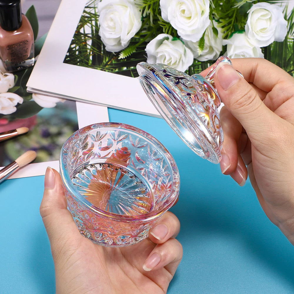Noverlife bol dappen verre, rangement pratique pour bijoux et paillettes.