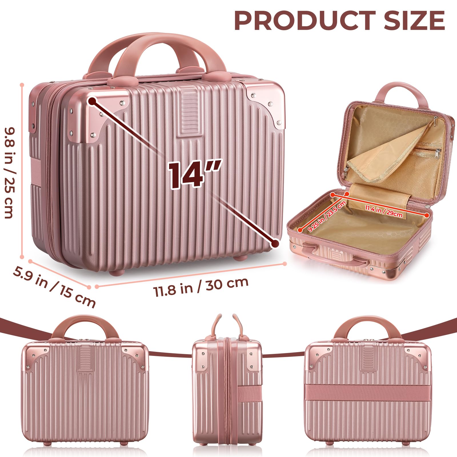 Noverlife Design brillant Rose Or: style élégant qui impressionne lors de vos déplacements