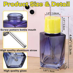Noverlife distributeur en verre, pompe poussée et capuchon clair pour utilisation pratique.