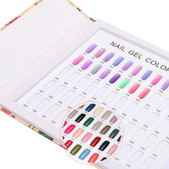 Noverlife échantillons vernis gel sur carton, présentation nette des couleurs