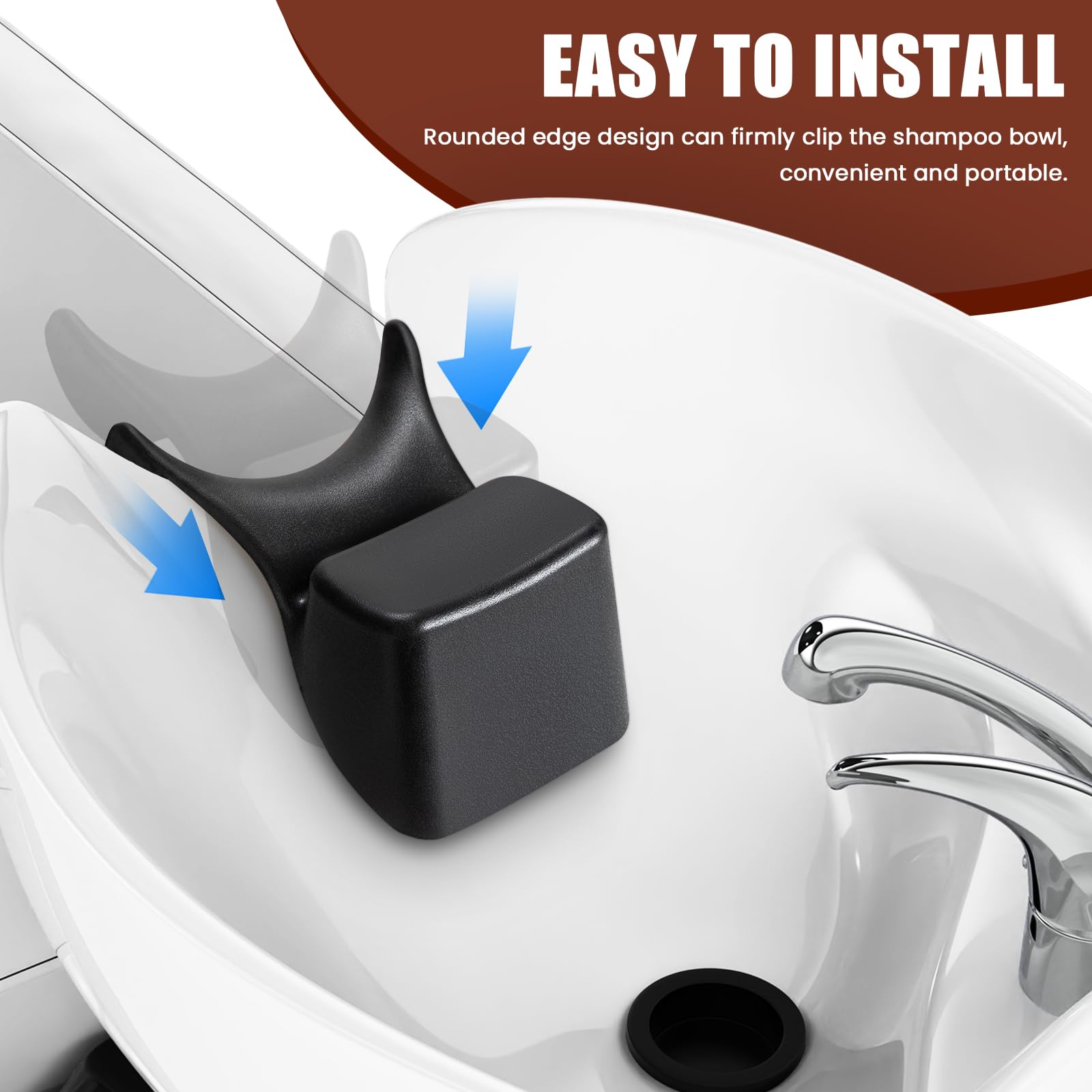Noverlife installation sans outils: démonstration d'attache rapide sur lavabo.