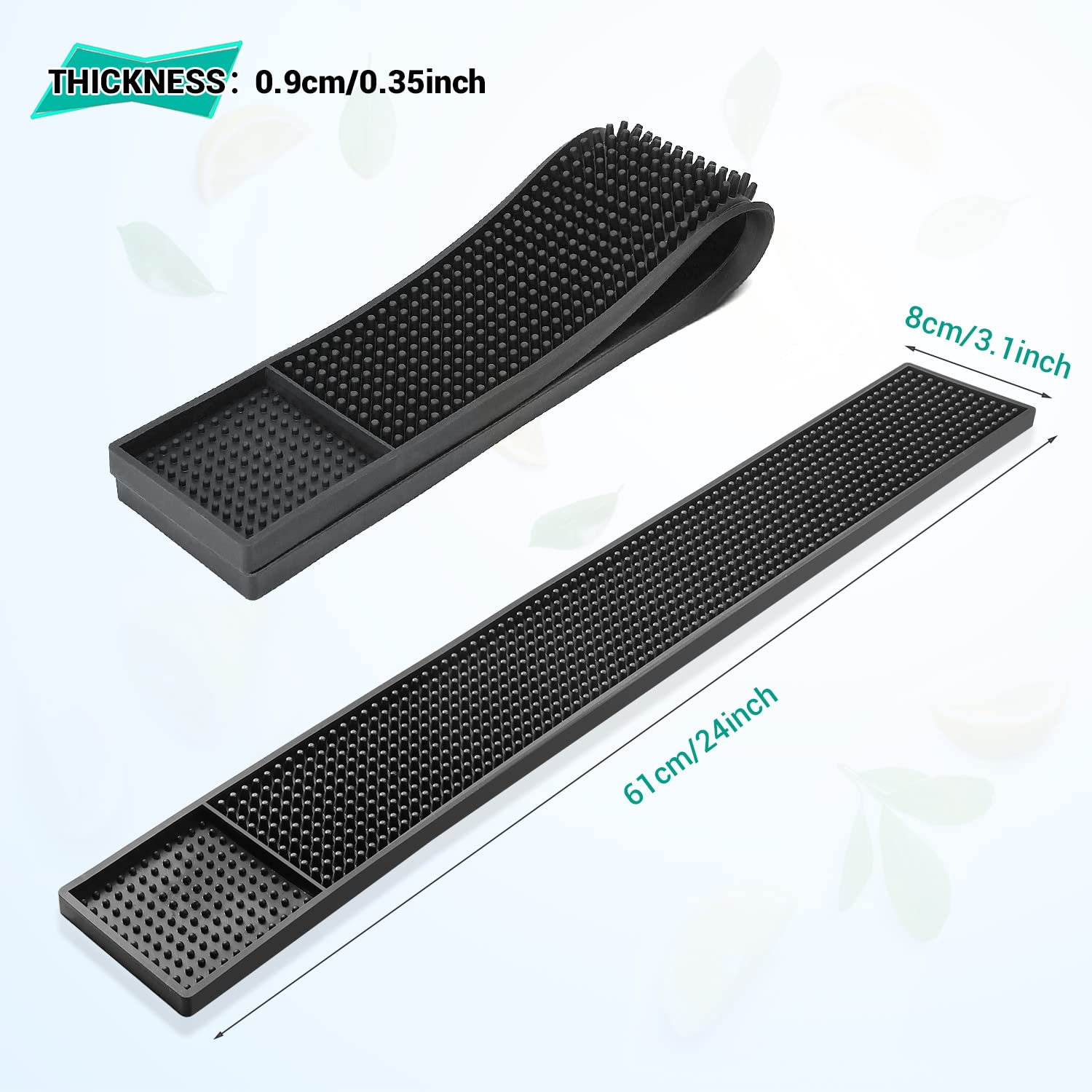 Tapis-bar Noverlife idéal pour barber shop et outils variés.
