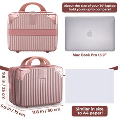Noverlife Trousse maquillage dur Rose Or Interieur: organisation claire pour cosmetics et accessoires