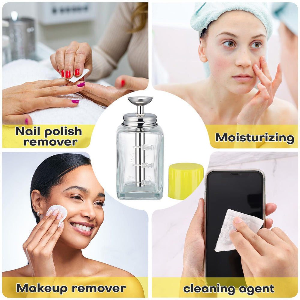 Bouteille Noverlife pompe multi-usage pour démaquillant et dissolvant.