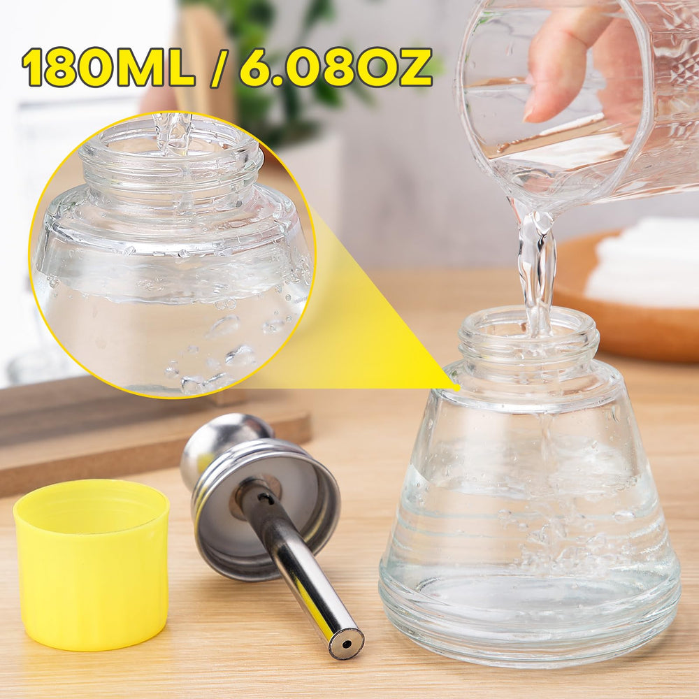 Verre clair Noverlife permettant de voir le niveau du produit