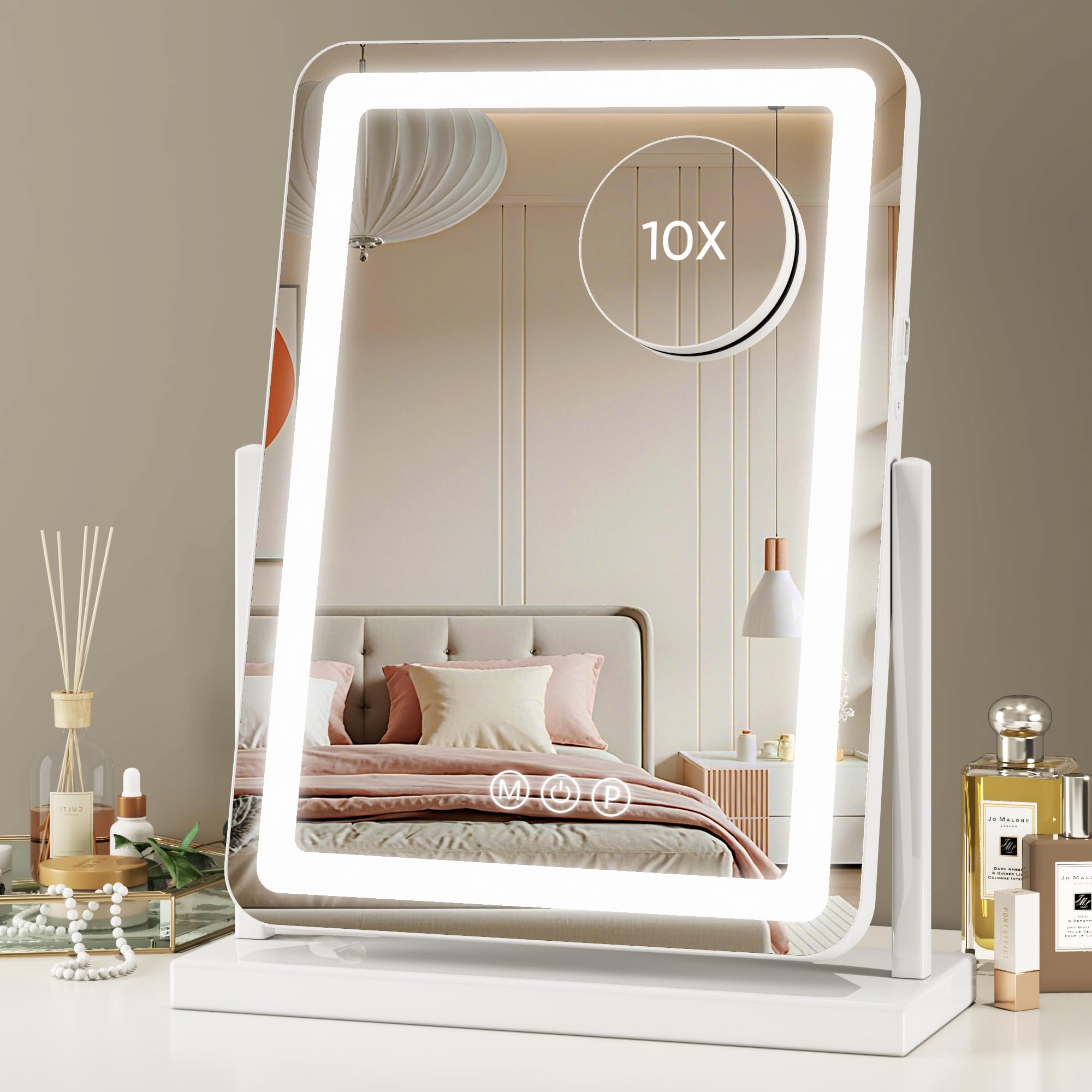 Novlux Grand miroir 18x14 pour visage et haut du corps.